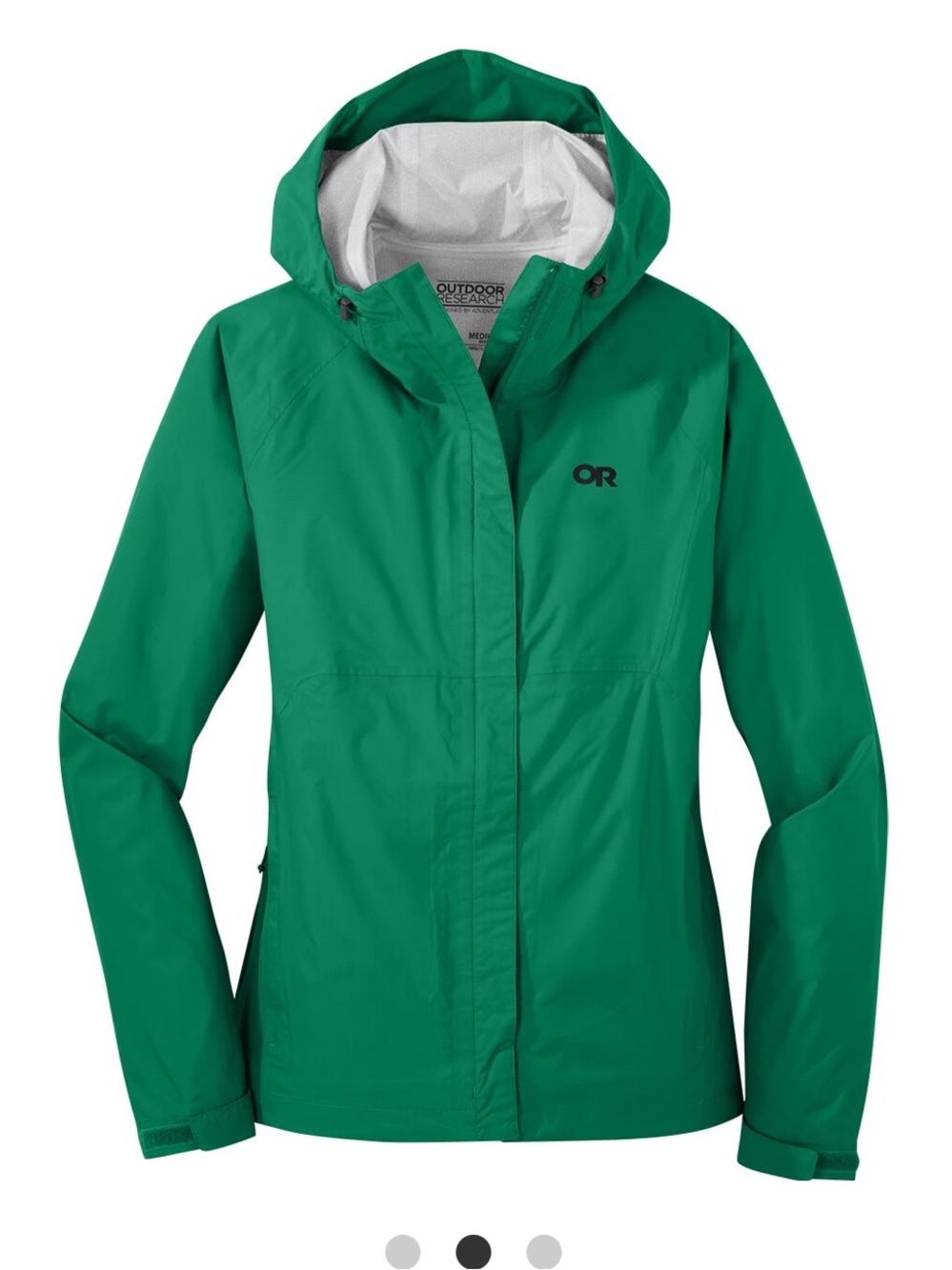 Outdoor Research Women's Green Apollo Rain Jacket Size XS